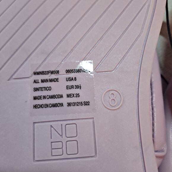 No Boundaries Thong Sandals Women’s 8 Lavender Puffy Memory Foam NOBO Flipflops - Picture 6 of 7